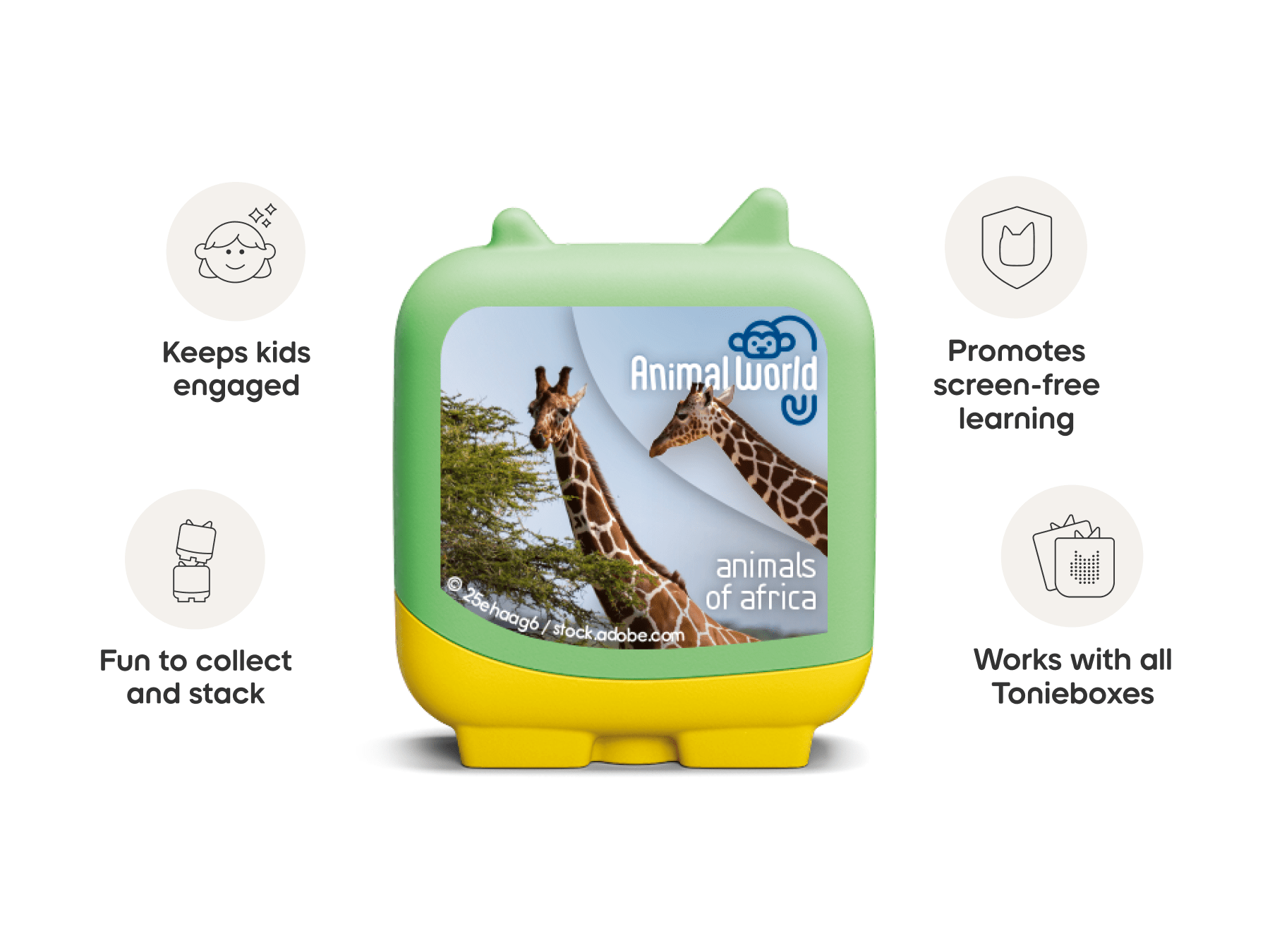 Animal World Animals of Africa Clever Tonies - 4 Pack - Image 9