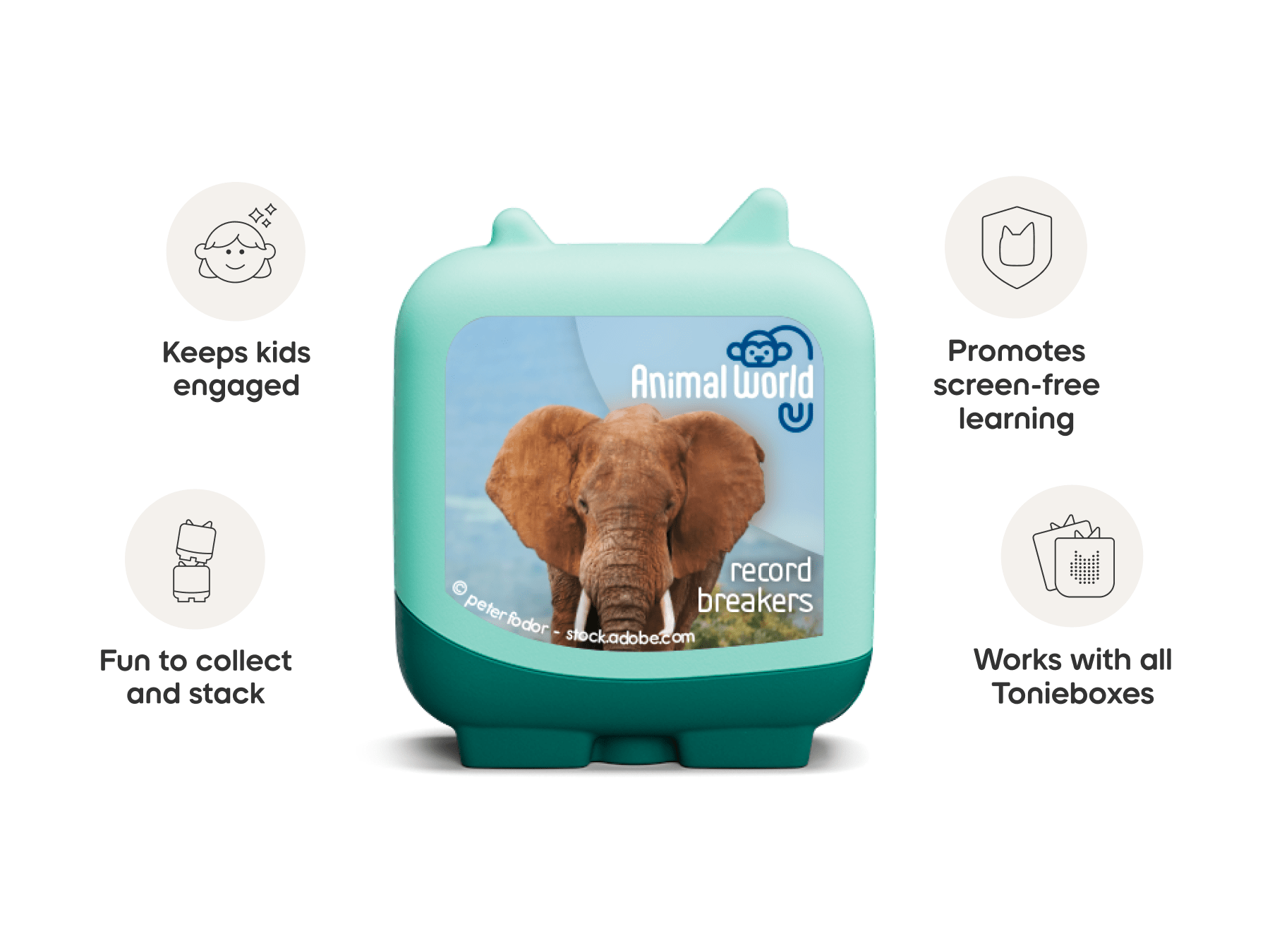 Animal World Elephant and Frog Clever Tonies - 2 Pack - Image 7