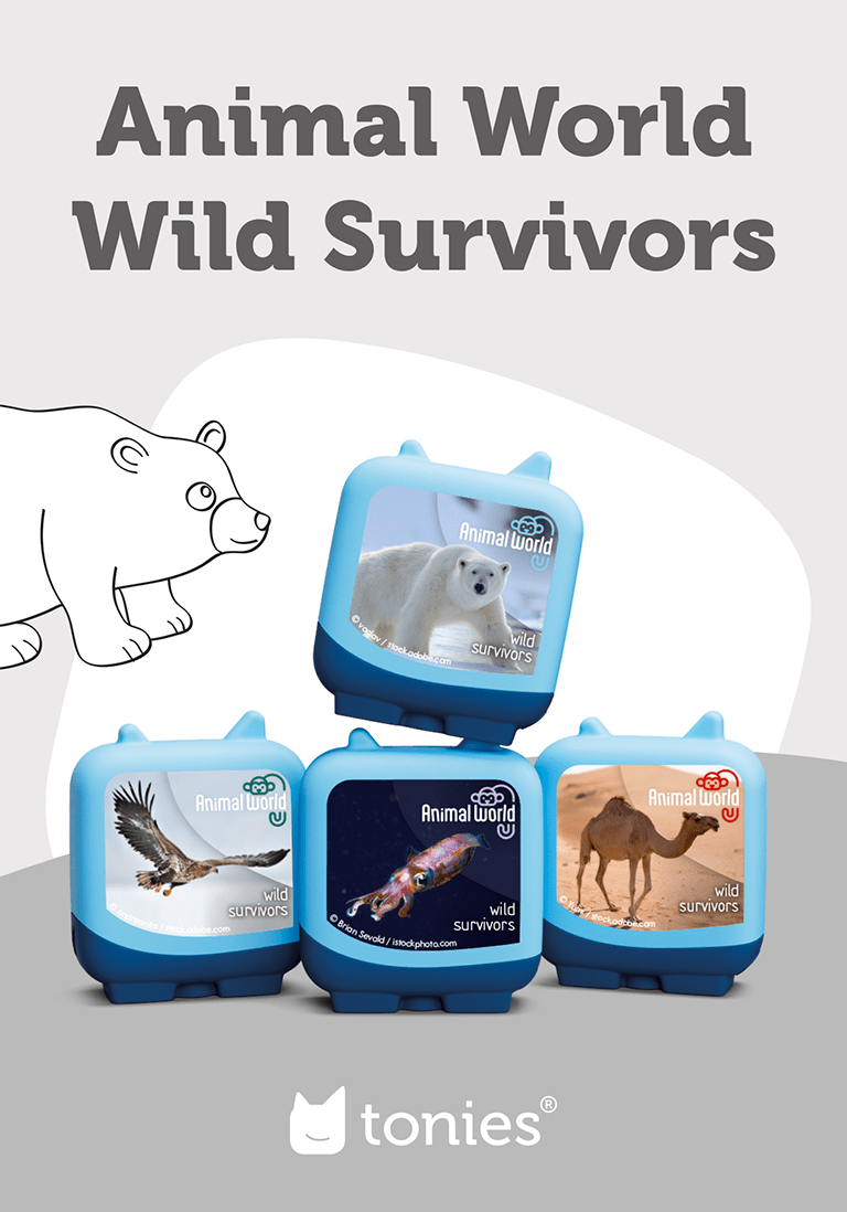 Animal World Wild Survivors Clever Tonies - 4 Pack - Image 2